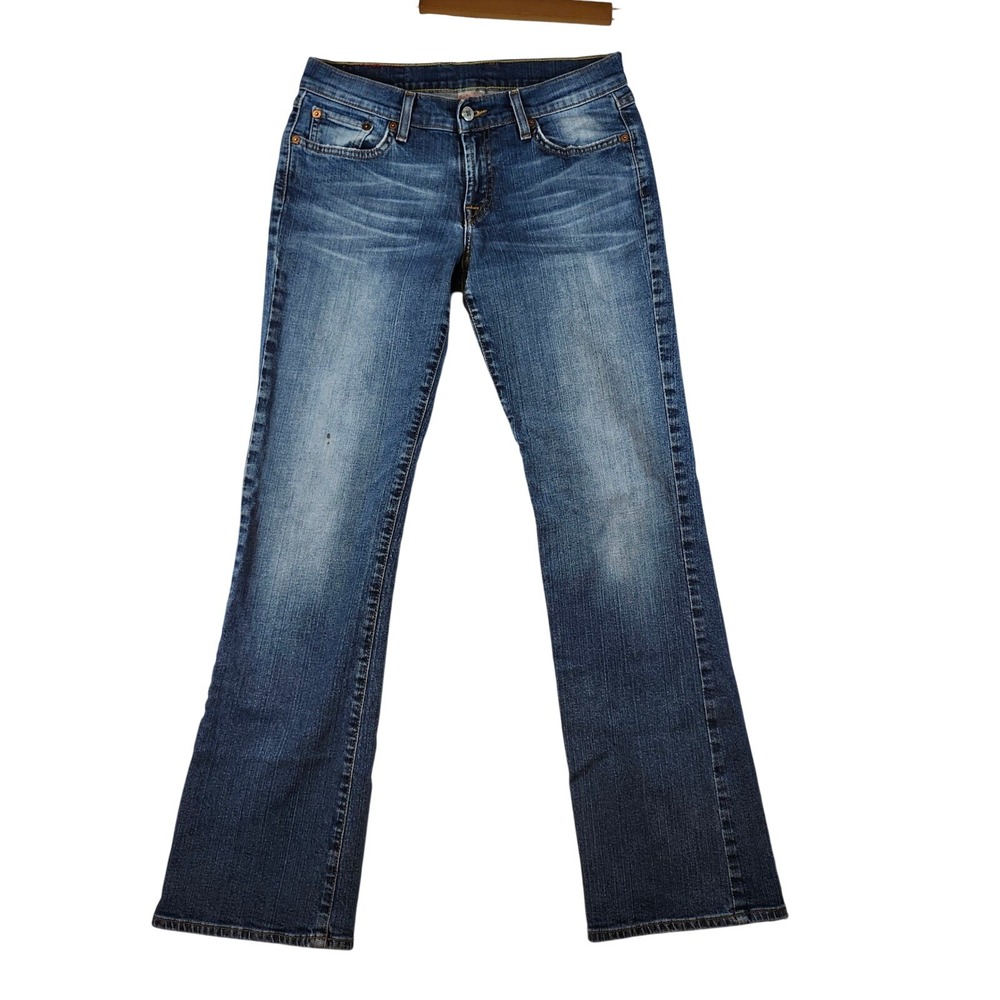 Lucky Brand Midrise Flare Jeans Womens 6/28 Medium Wash Stretch‎ 7W10370 Regular